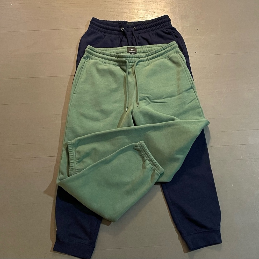 H&M Men Sweatpants Bundle Regular Fit Joggers Size Small